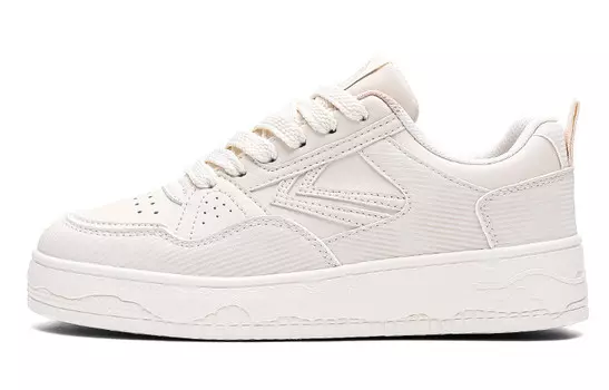 Кроссовки для скейтбординга женские, низкие, бежевые Feiyue