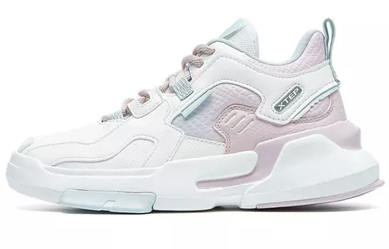 Кроссовки для скейтбординга женские, низкие, бежевые/розовые Xtep