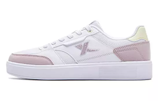 Кроссовки для скейтбординга женские, низкие, бежевые/розовые Xtep