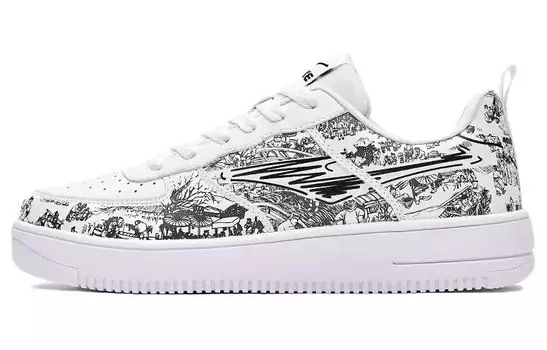 Кроссовки для скейтбординга женские, низкие, черные/белые Erke