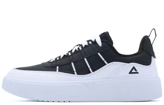 Кроссовки для скейтбординга женские, низкие, черные/белые Peak