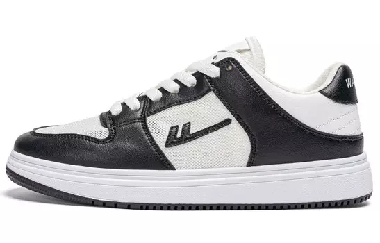 Кроссовки для скейтбординга женские, низкие, черные, белые Warrior