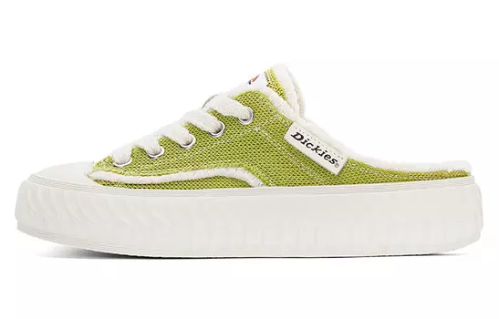 Кроссовки для скейтбординга женские, низкие, черные/бежевые/лаймово-зеленые Dickies