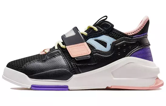 Кроссовки для скейтбординга женские, низкие, черные/пудровые Xtep