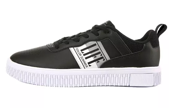 Кроссовки для скейтбординга женские низкие черные/серые Peak