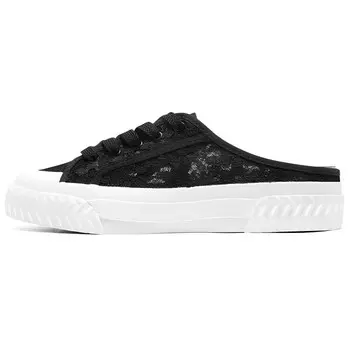Кроссовки для скейтбординга женские низкие черные Skechers