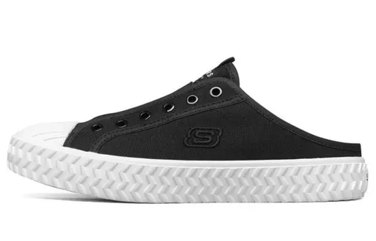 Кроссовки для скейтбординга женские низкие черные Skechers