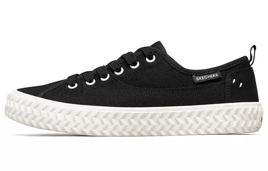 Кроссовки для скейтбординга женские низкие черные Skechers