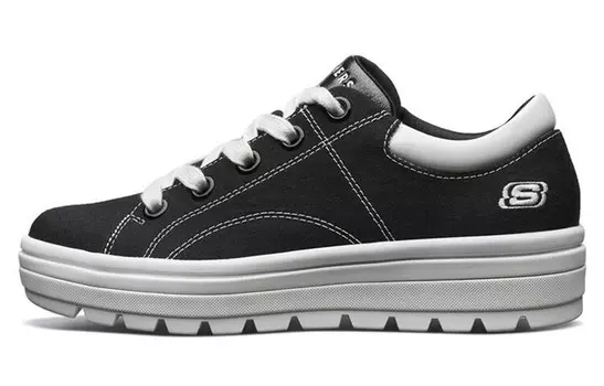 Кроссовки для скейтбординга женские низкие черные Skechers