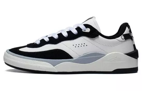 Кроссовки для скейтбординга женские, низкие, цвет: белоснежный/черный Lining