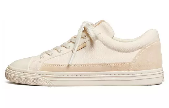 Кроссовки для скейтбординга женские, низкие, кремово-белые Tory Burch