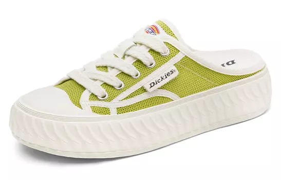Кроссовки для скейтбординга женские, низкие, лаймово-зеленые Dickies