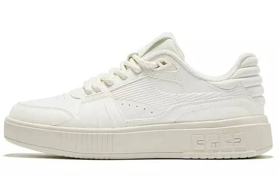 Кроссовки для скейтбординга женские низкие микрокристаллические белые яичные молочные пепельные Erke