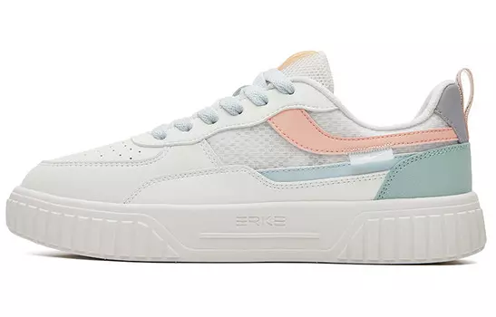 Кроссовки для скейтбординга женские низкие микрокристаллические белые/белая пудра Erke