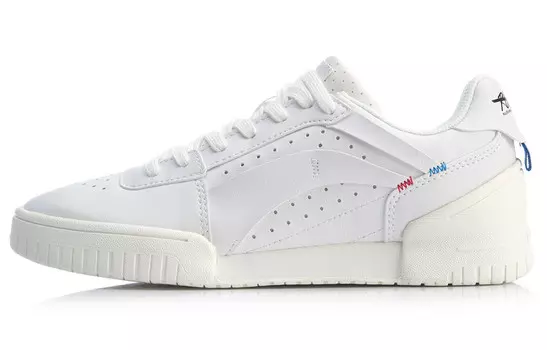 Кроссовки для скейтбординга женские, низкие, молочно-белые Lining