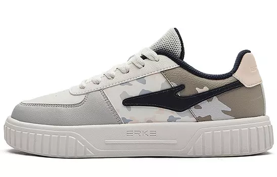 Кроссовки для скейтбординга женские низкие неотбеленные основной цвет/темно-синий Erke