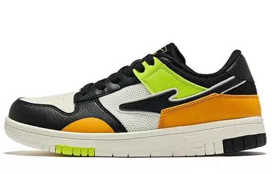 Кроссовки для скейтбординга женские низкие Oak Buds белые оранжевые желтые Erke