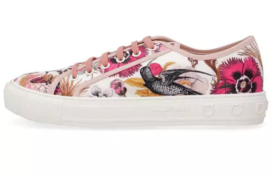 Кроссовки для скейтбординга женские, низкие, розовые Ferragamo