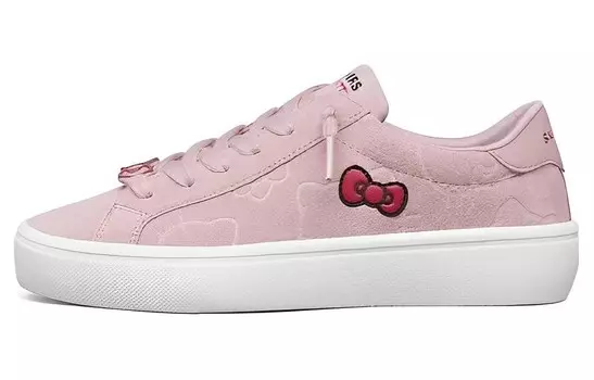 Кроссовки для скейтбординга женские, низкие, розовые Skechers