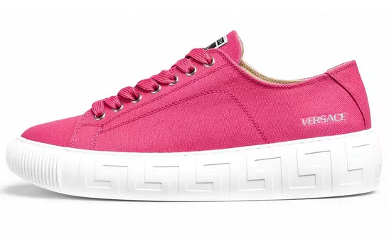 Кроссовки для скейтбординга женские, низкие, розовые Versace