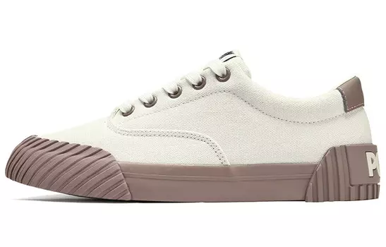 Кроссовки для скейтбординга женские, низкие, серые/коричневые Pony