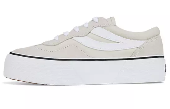 Кроссовки для скейтбординга женские, низкие, серые Superga