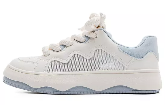 Кроссовки для скейтбординга женские низкие синие Warrior