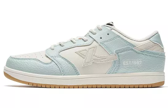 Кроссовки для скейтбординга женские низкие Snow Fog зеленые/белые Sand Grey Xtep