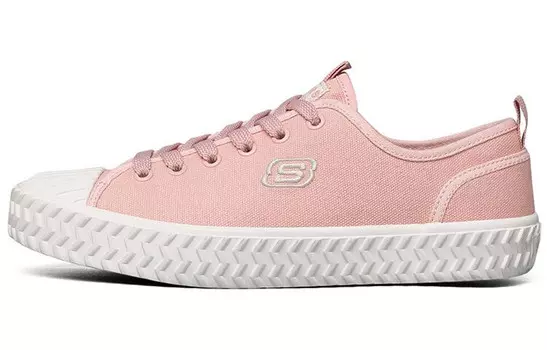 Кроссовки для скейтбординга женские, низкие, телесно-розовые Skechers