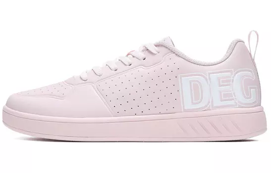 Кроссовки для скейтбординга женские низкие телесно-розовые/361 градус белые 361°