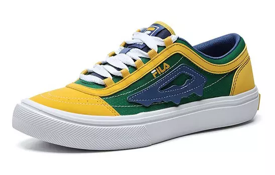 Кроссовки для скейтбординга женские низкие зеленые Fila Fusion