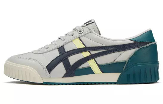 Кроссовки для скейтбординга женские с низким верхом белые/зеленые/черные Onitsuka Tiger