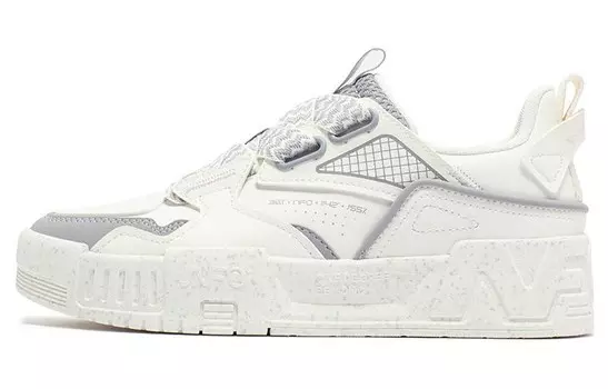 Кроссовки для скейтбординга женские с низким верхом белые/фиолетовые 361°