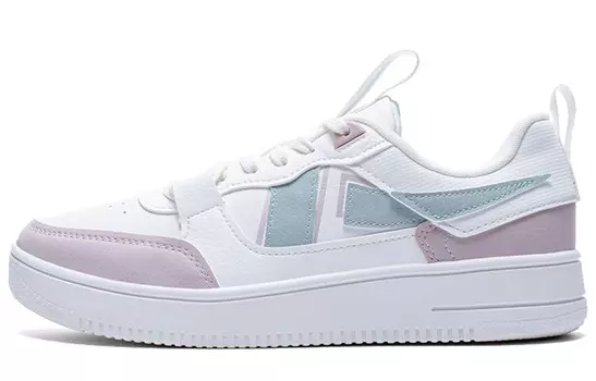 Кроссовки для скейтбординга женские с низким верхом белые/розовые/зеленые Xtep