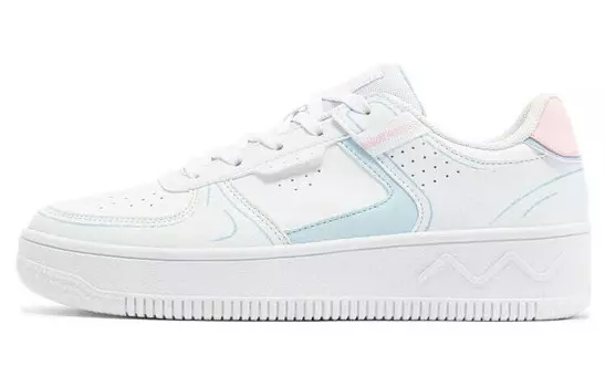 Кроссовки для скейтбординга женские с низким верхом белые/синие/розовые 361°