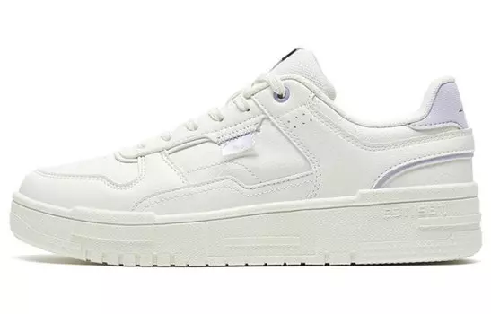 Кроссовки для скейтбординга женские с низким верхом Sail белые/снежно-голубые Xtep