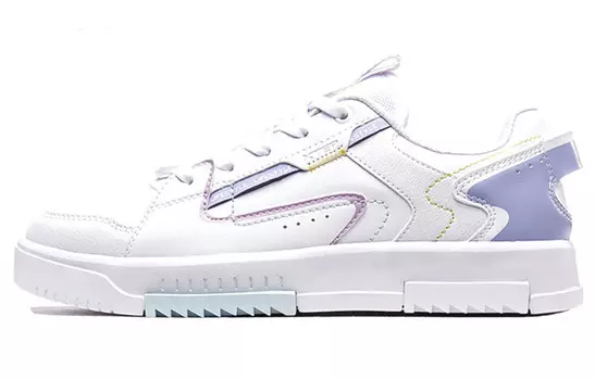 Кроссовки для скейтбординга женские с низким верхом белые/фиолетовые Xtep