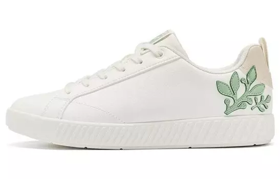 Кроссовки для скейтбординга женские с низким верхом белые/коричневые/зеленые Xtep