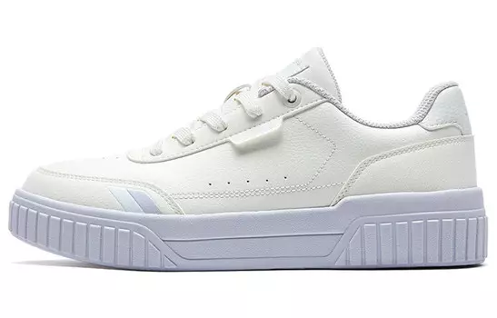 Кроссовки для скейтбординга женские с низким верхом белые/фиолетовые Xtep