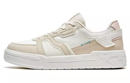 Кроссовки для скейтбординга женские с низким верхом белые/розовые Xtep