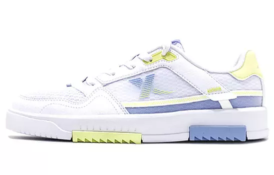 Кроссовки для скейтбординга женские с низким верхом белые/фиолетовые Xtep