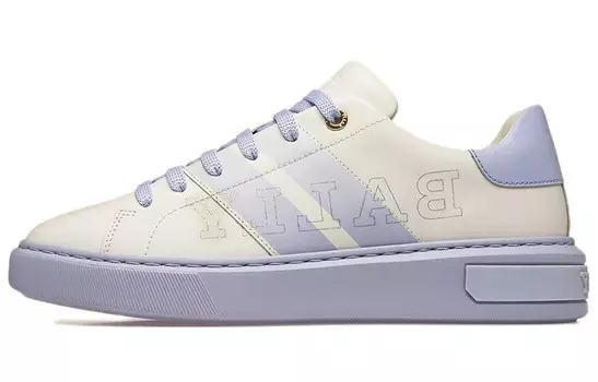 Кроссовки для скейтбординга женские с низким верхом белые/фиолетовые Bally