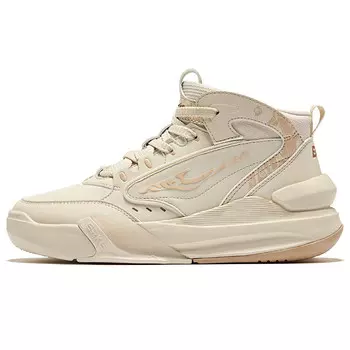 Кроссовки для скейтбординга женские, средней высоты, цвета яичной скорлупы и серо-овсянки Erke, цвет Eggshell gray oatmeal color.