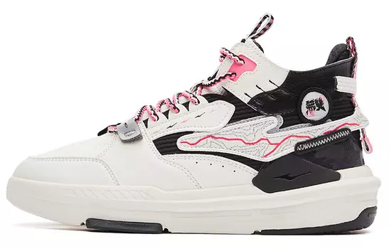 Кроссовки для скейтбординга женские, средней высоты, неотбеленные, основной цвет/позитивный черный Erke