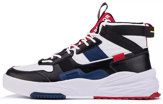 Кроссовки для скейтбординга женские высокие черные/белые Peak