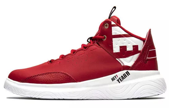 Кроссовки для скейтбординга женские высокие красные/белые Xtep