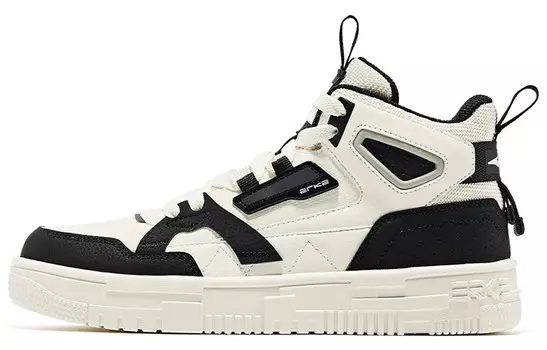 Кроссовки для скейтбординга женские высокие Positive Black/Oak Bud White Erke