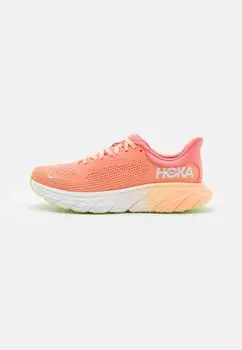 Кроссовки для стабилизации ARAHI 7 HOKA, цвет papaya/coral