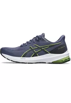 кроссовки для стабилизирующего бега Gt-1000 12 ASICS, цвет thunder blue electric lime