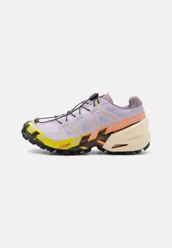 Кроссовки для трейлового бега SPEEDCROSS 6 Salomon, цвет orchid petal/black/sulphur spring